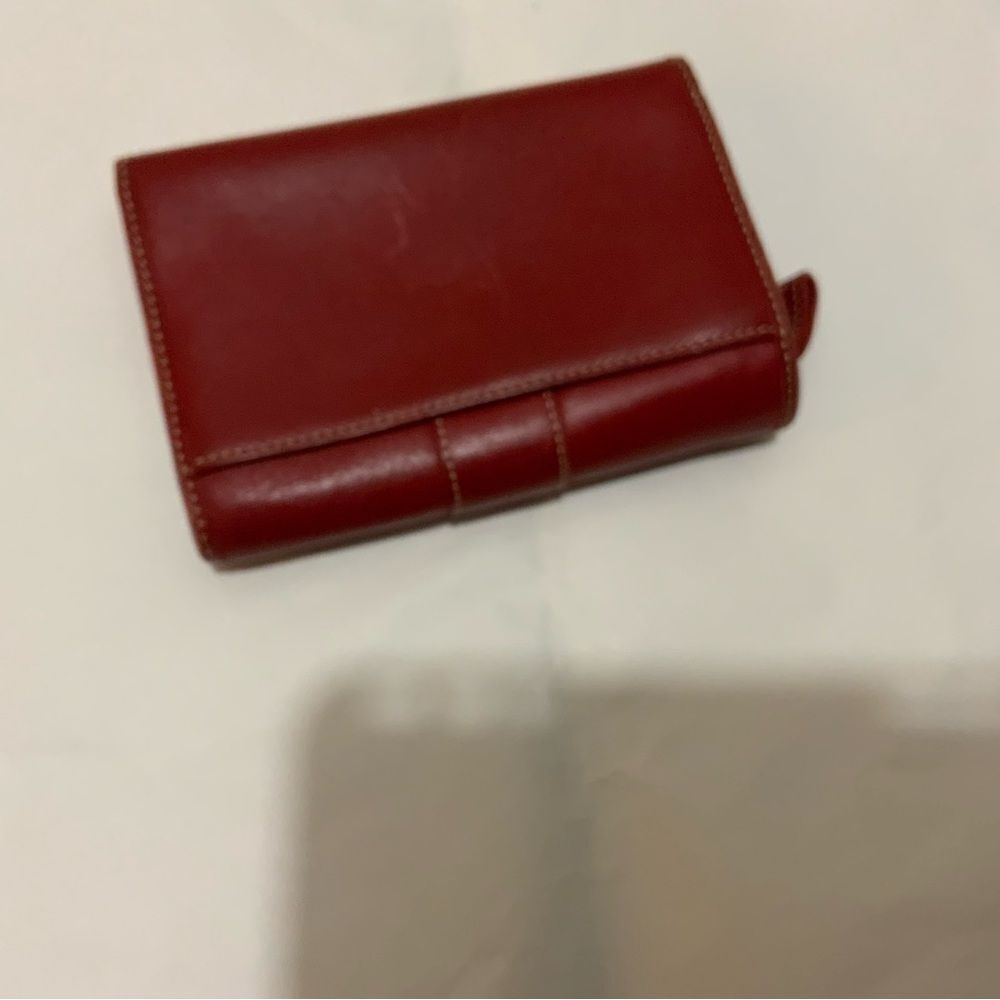 COACH Hampton Red Leather Bifold Wallet - Picture 8 of 12
